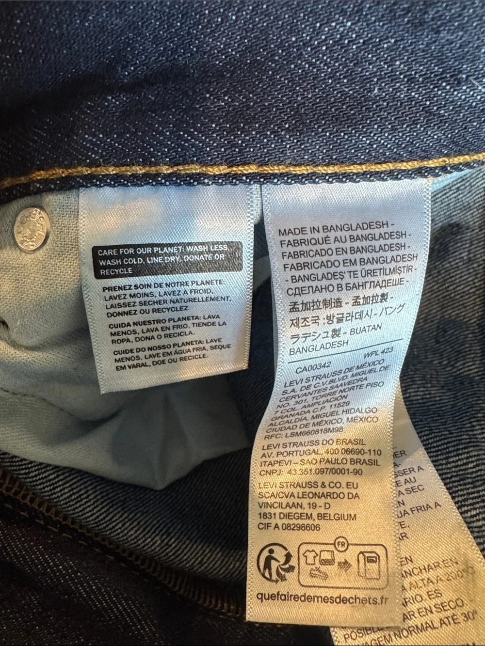 Levi's Indigo Straight Leg Jeans
